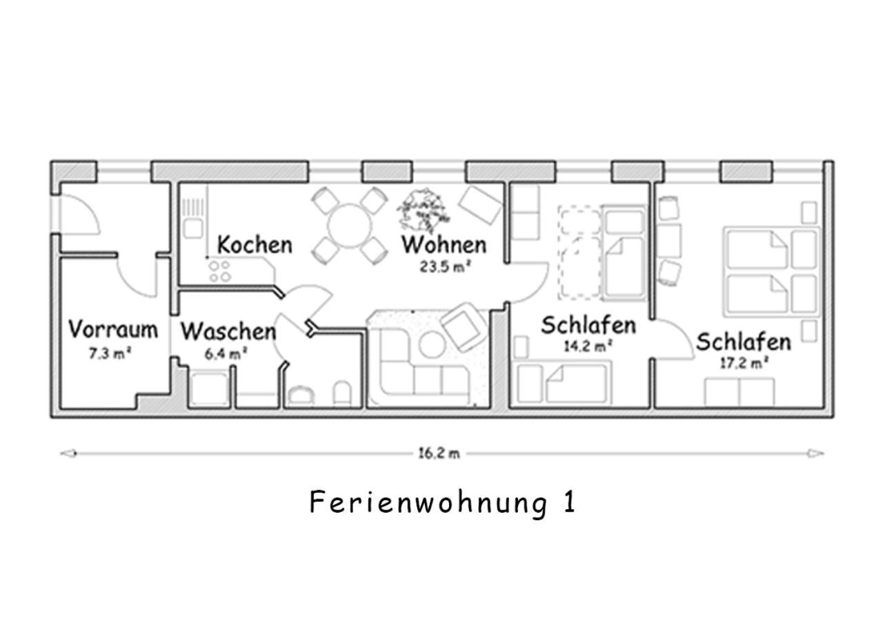 Ferienwohnung Weisses Ross بيرنا المظهر الخارجي الصورة